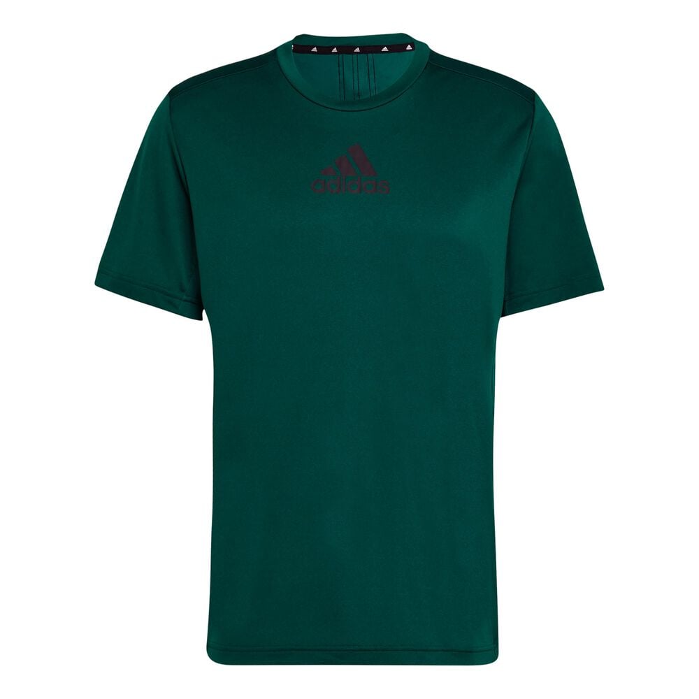 adidas 3-Stripes Back T-shirt Hommes - Vert , Noir