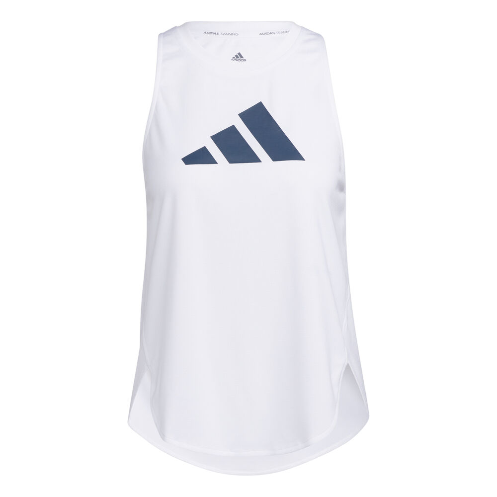 adidas Badge Of Sport Logo Débardeur Tank Top Femmes - Blanc , Bleu Foncé