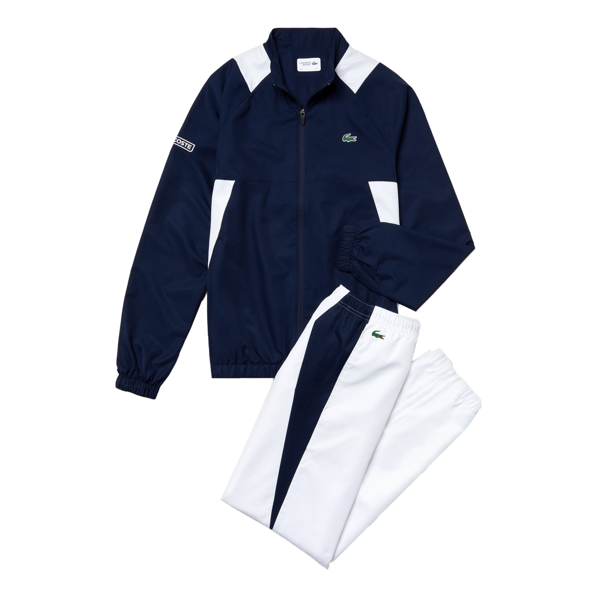 Survetement lacoste bleu foncé online