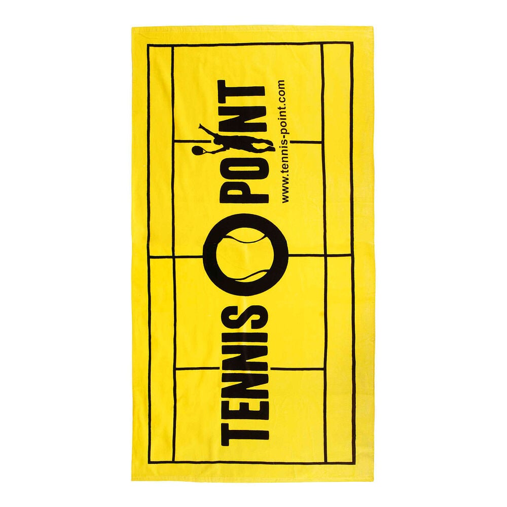 Tennis-Point Big Graphic Serviette 70x140cm - Jaune , Noir
