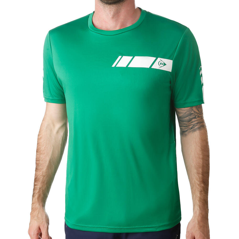 Dunlop Crew T-shirt Hommes - Vert , Blanc