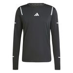 Vêtements adidas adidas Ultimate High Visibility Maillot De Course Hommes-Noir