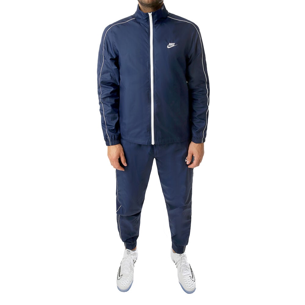 Nike Sportswear Woven Survêtement Hommes - Bleu Foncé , Blanc