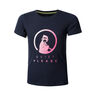 Logo T-shirt Filles-Bleu Fonc&eacute;