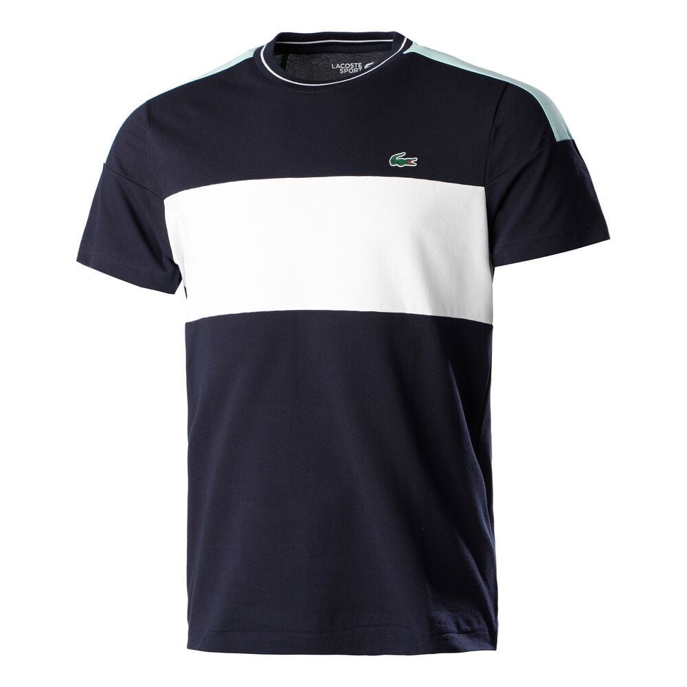 Lacoste T-shirt Hommes - Bleu Foncé , Blanc