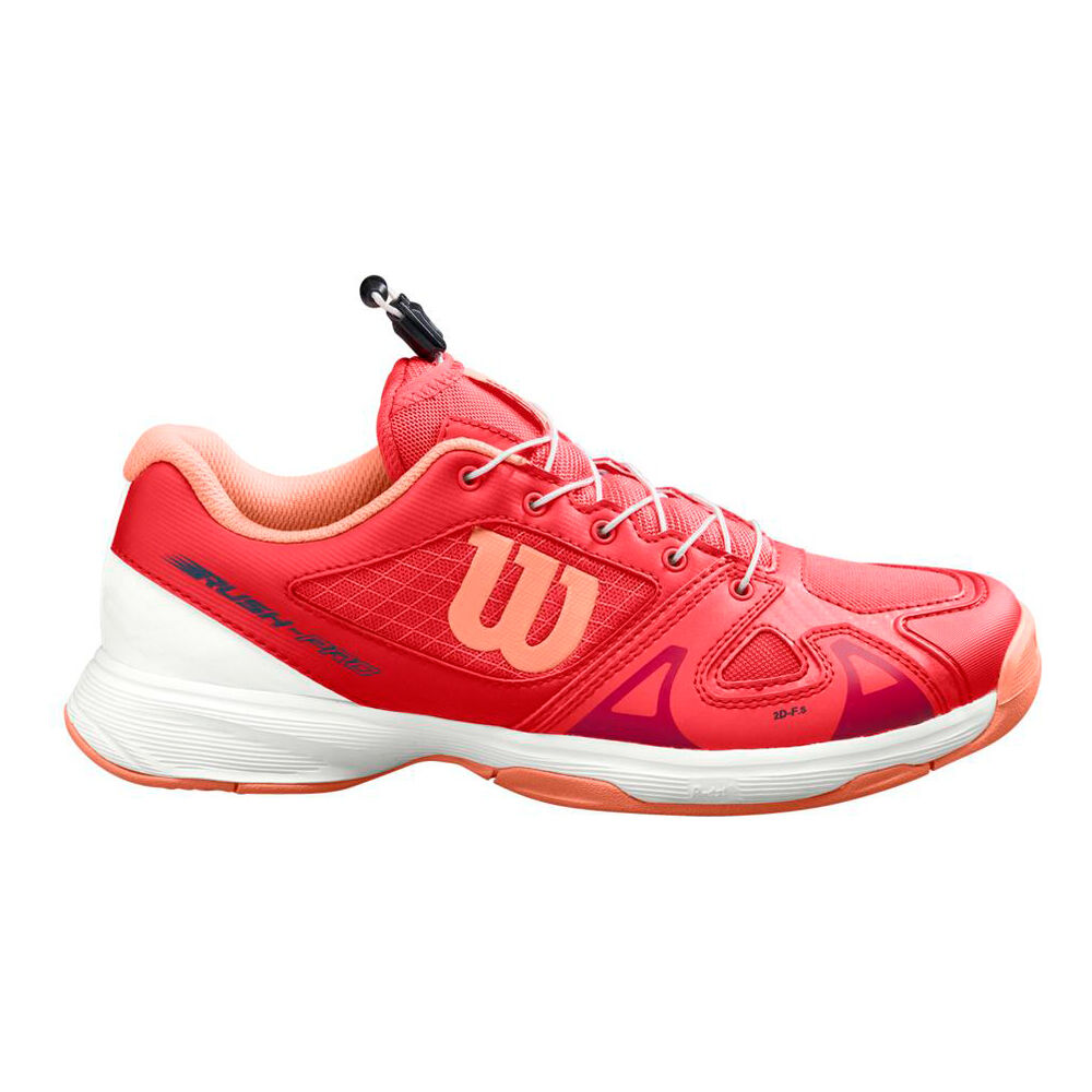 Wilson Rush Pro QL Chaussures Toutes Surfaces Enfants - Rouge , Abricot