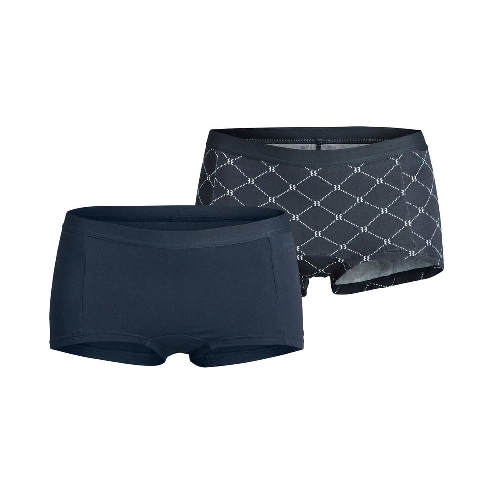Björn Borg Net Mia Shorts Panty Pack De 2 Unités Femmes - Bleu Foncé , Blanc