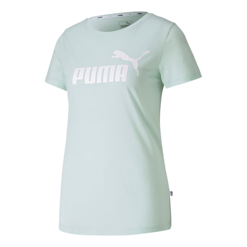 Puma Essential Logo Heather T-shirt Femmes - Mint, Blanc