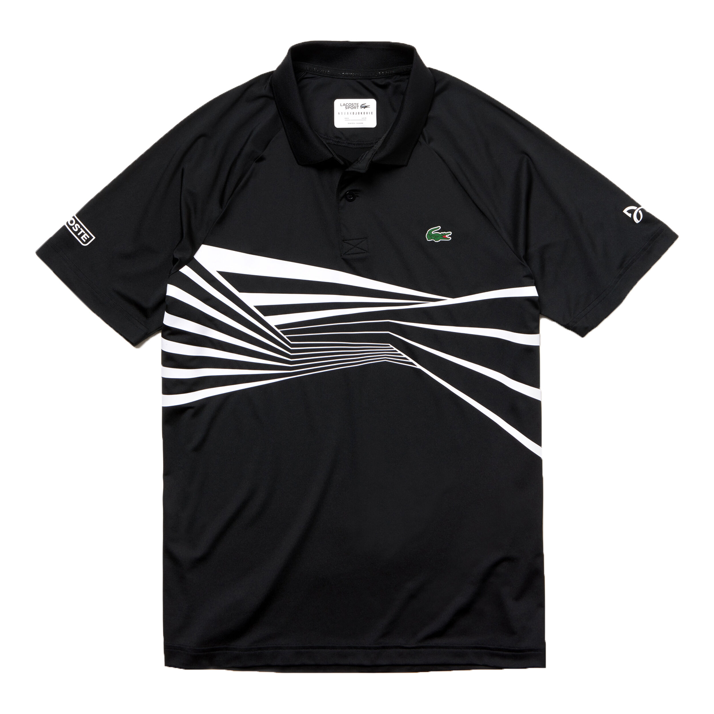 Buy Lacoste Novak Djokovic Polo Hommes Noir Blanc online