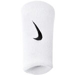 Vêtements Nike Nike Swoosh Doublewide Poignet Pack De 2 Unités-Blanc,Noir