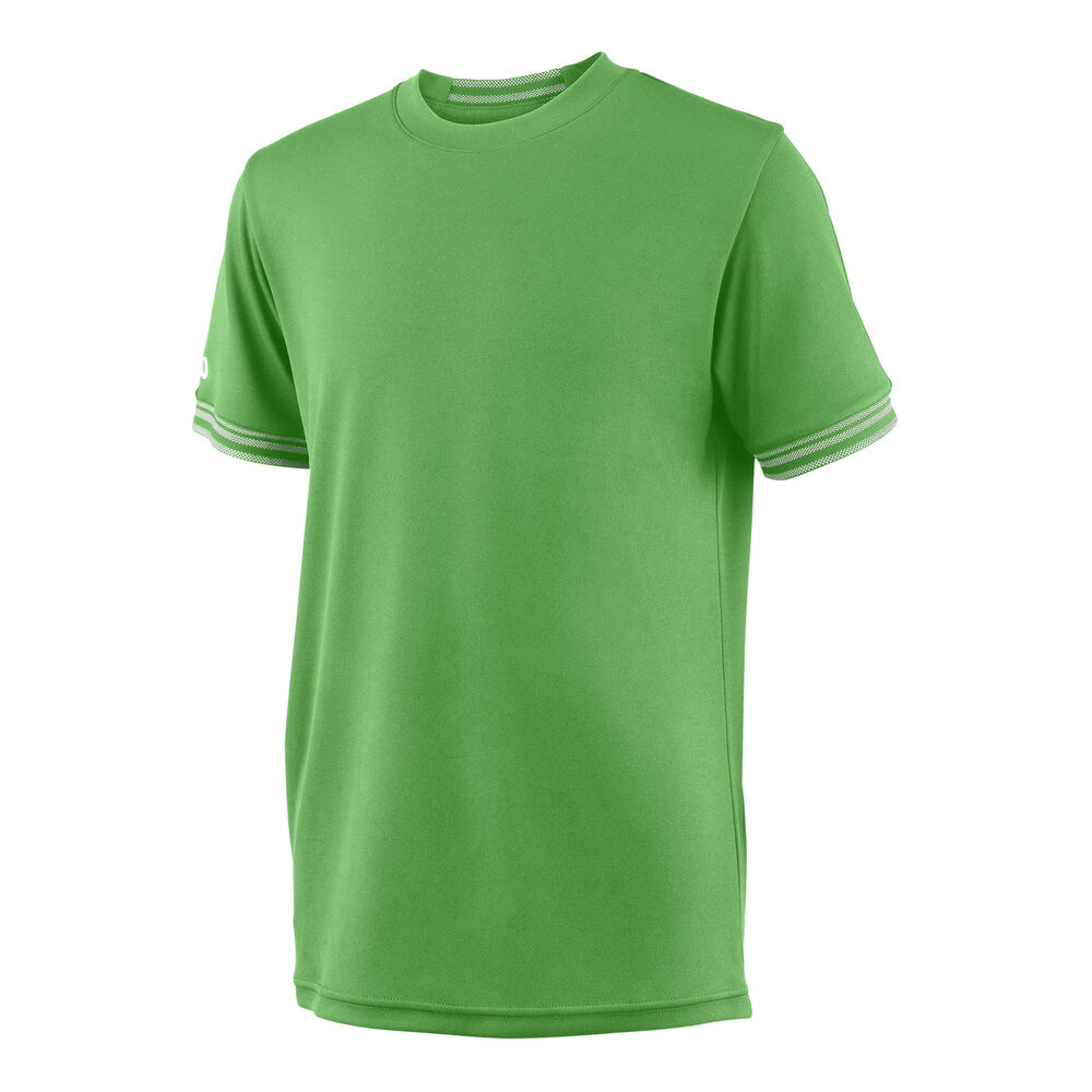Wilson Team Solid Crew T-shirt Garçons - Vert , Blanc