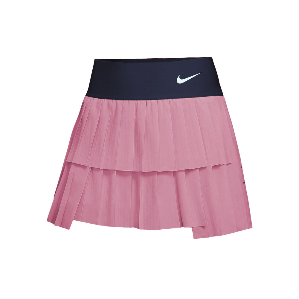 Nike Dri-Fit Advantage Pleated Jupe Femmes - Pink , Bleu Foncé