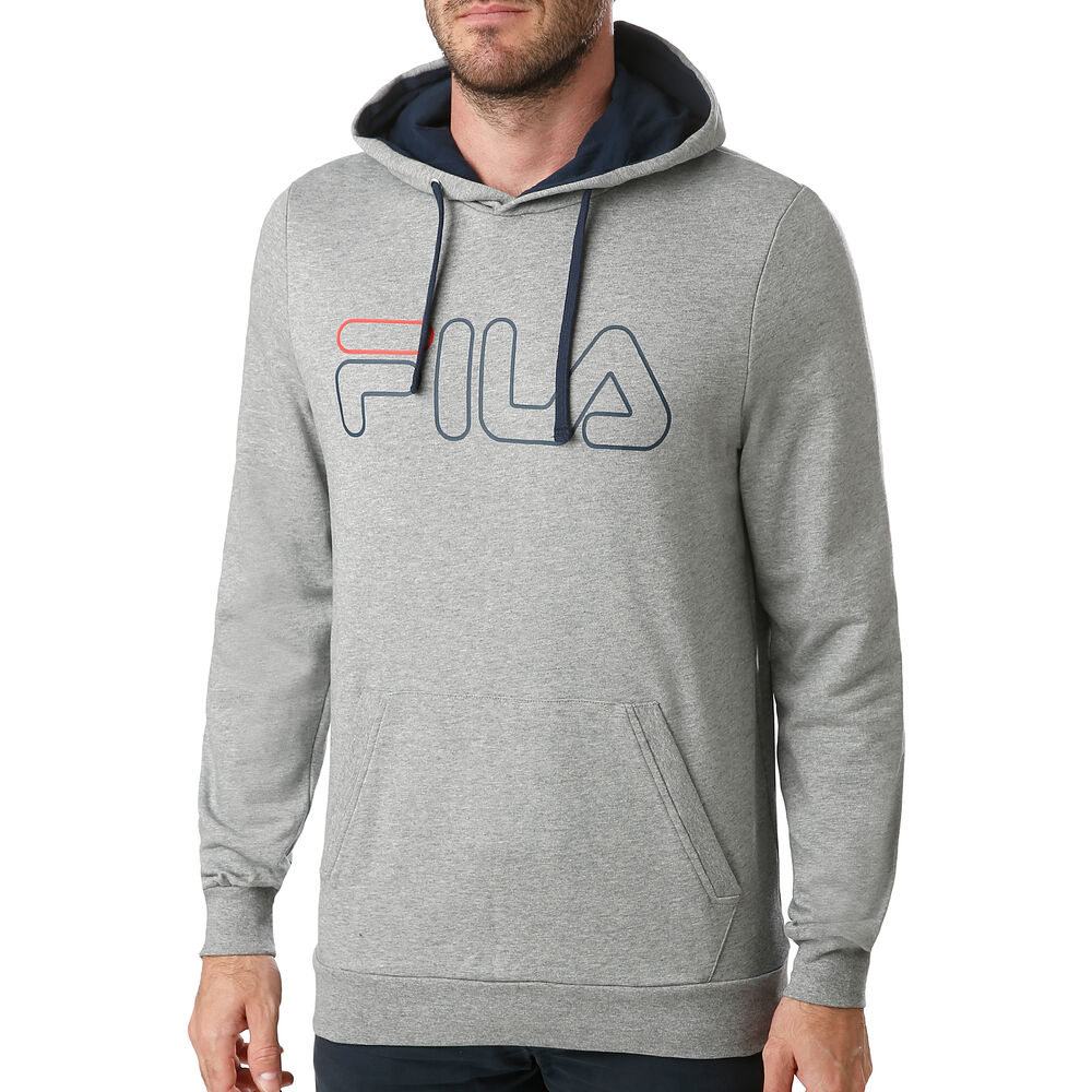 Fila William Sweat À Capuche Hommes - Gris , Bleu Foncé