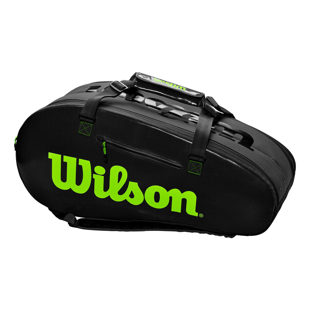 Wilson Super Tour 2 Comp Large Housse De Raquette - Noir , Vert