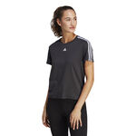 Vêtements adidas adidas Training Essential 3Stripes T-shirt Femmes-Noir,Blanc