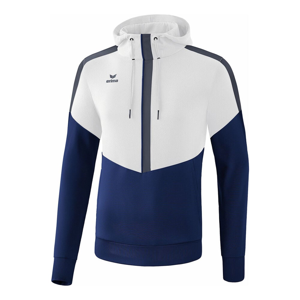 Erima Squad Hoody Sweat à Capuche Hommes - Blanc , Bleu Foncé
