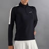 Kirsch Iconic Ii Haut Manches Longues Femmes-Noir,Or