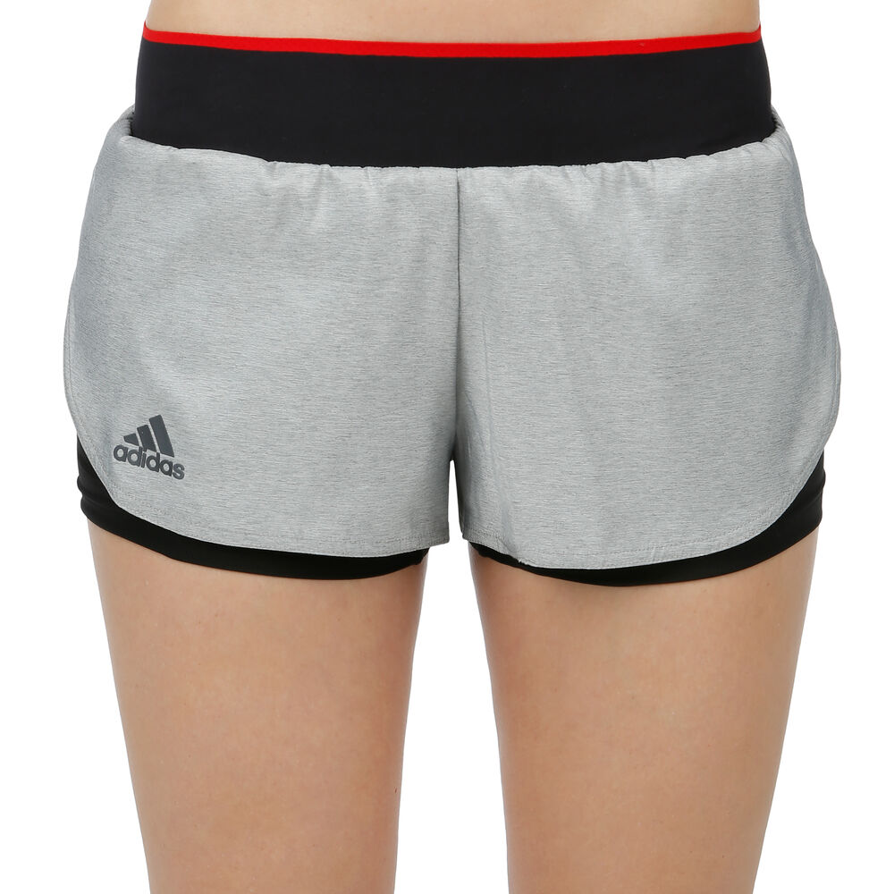 adidas Barricade Shorts Femmes - Gris Clair , Noir