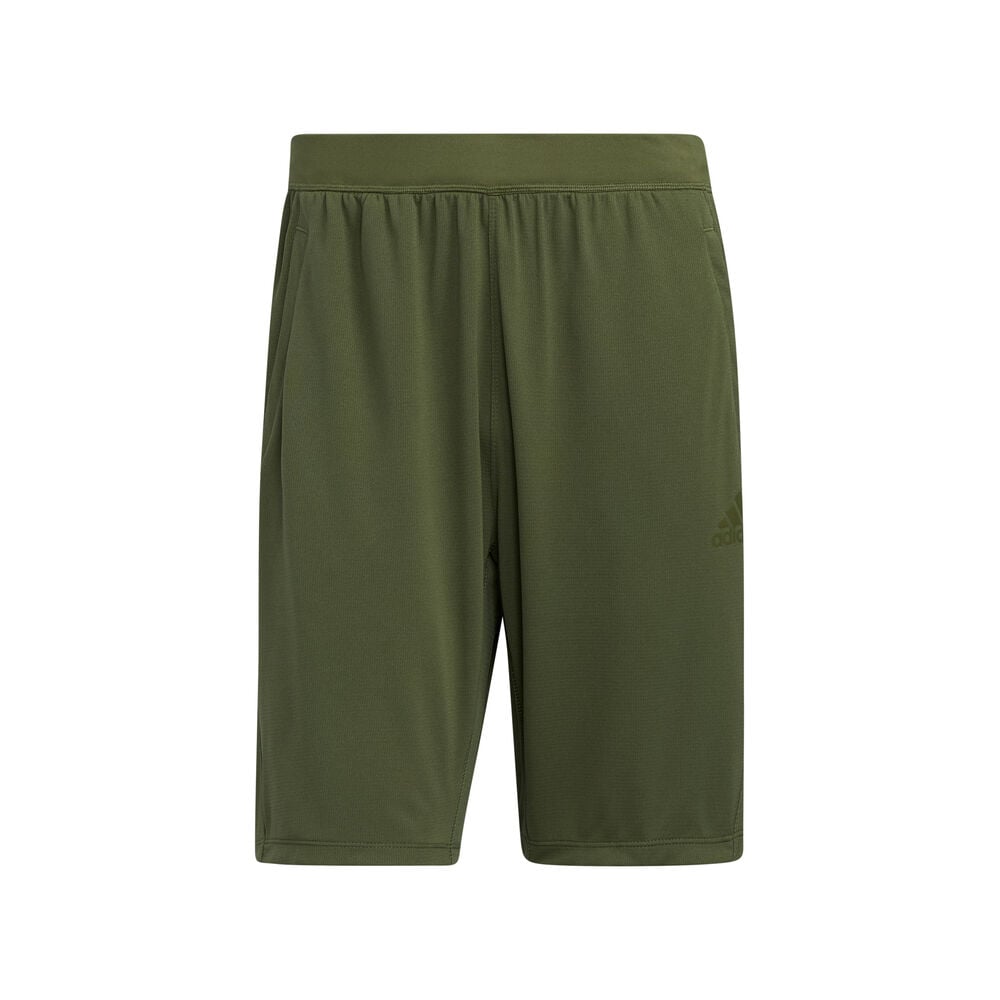 adidas 3-Stripes Knitted Shorts Hommes - Vert Olive , Jaune