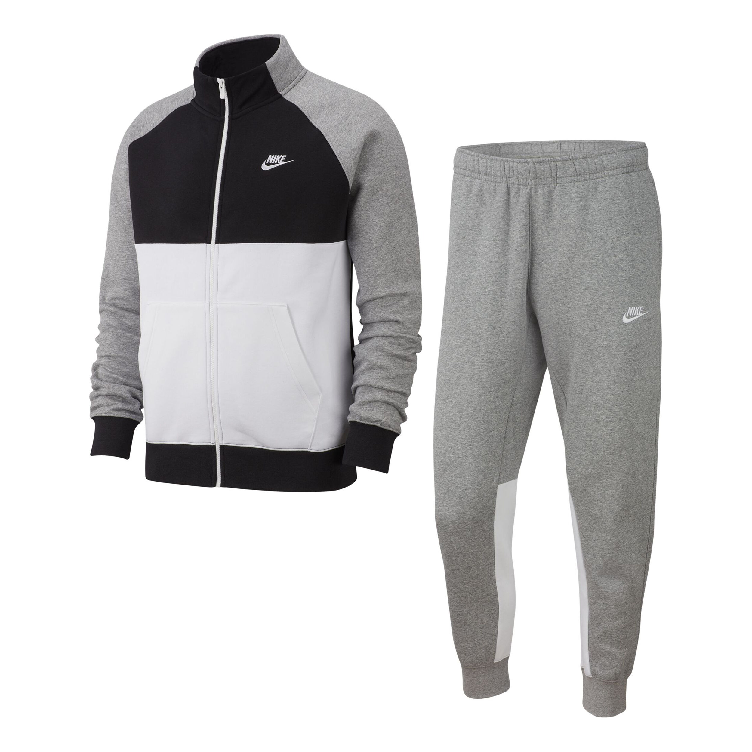 Survetement nike gris blanc store