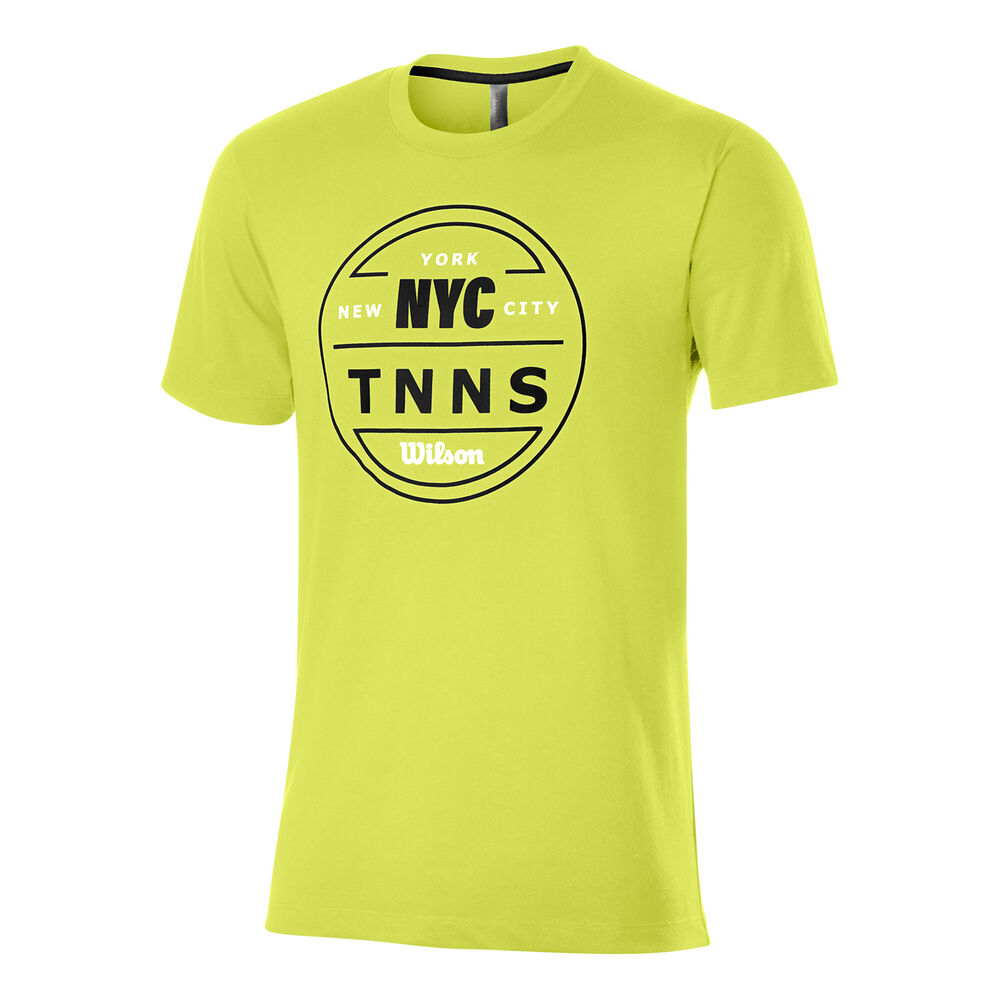 Wilson Chi CTN T-shirt Hommes - Jaune , Noir