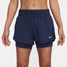 One Dri-Fit Mid Rise 3In 2N1 Shorts Femmes-Bleu Foncé