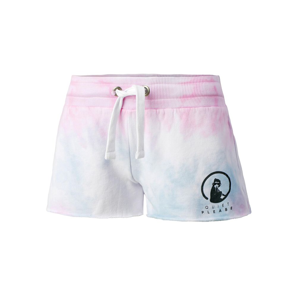 Quiet Please Tie Dye Shorts Femmes - Blanc , Multicouleur