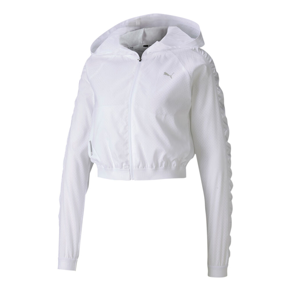 Puma Be Bold Woven Veste De Survêtement Femmes - Blanc , Argent