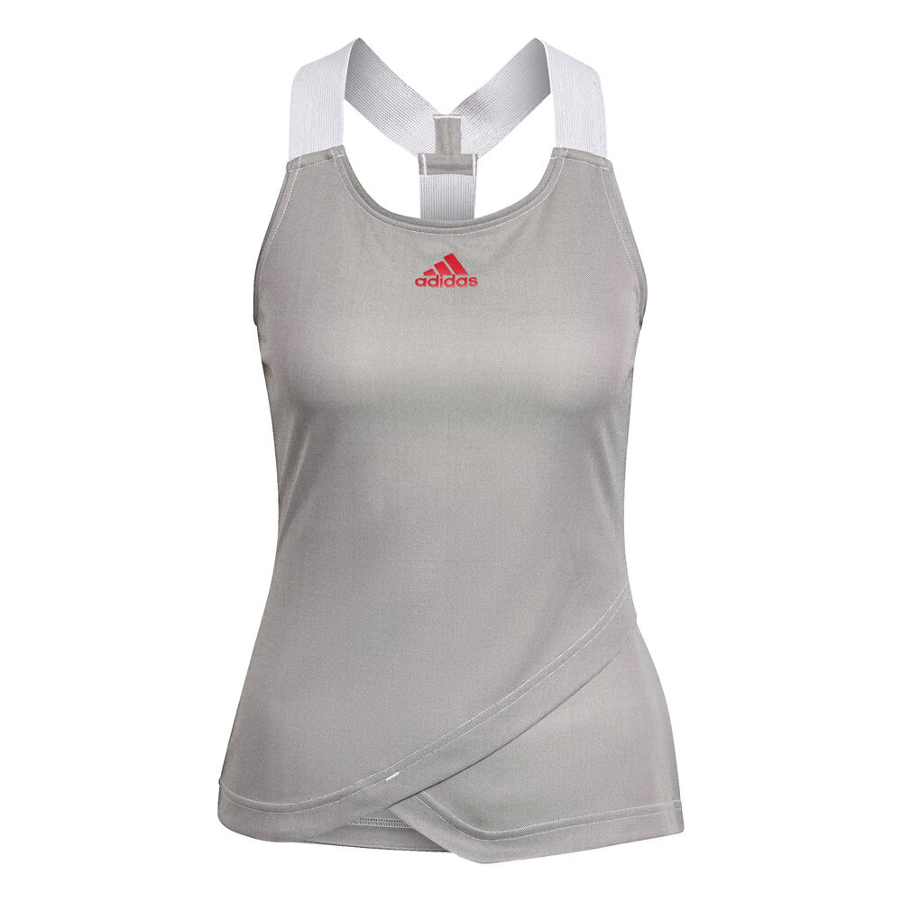 adidas Primeblue Y- Débardeur Tank Top Femmes - Gris Clair , Blanc