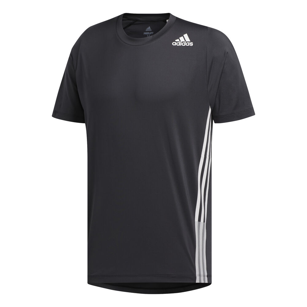 adidas Fl 3-Stripes T-shirt Hommes - Noir , Blanc