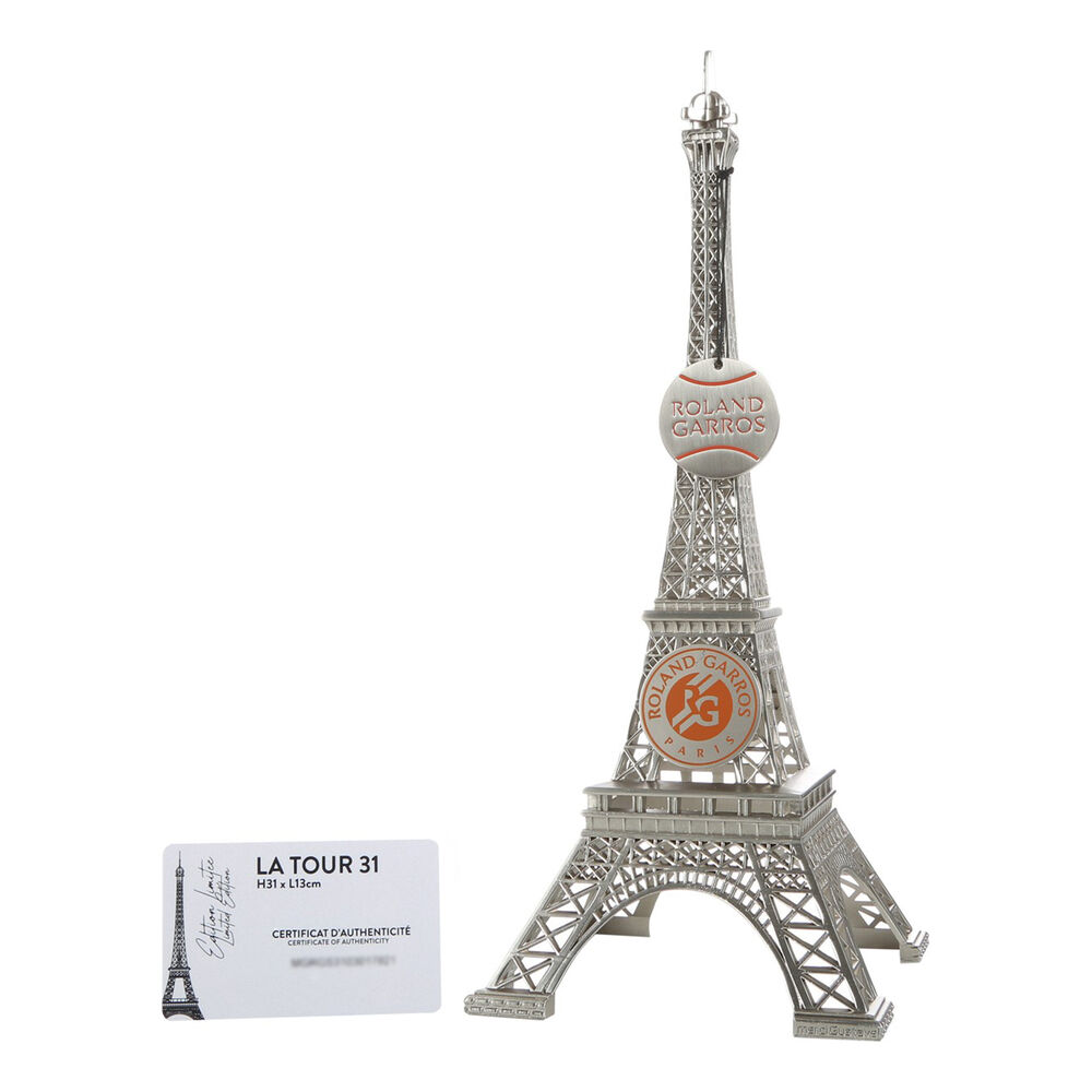 Roland Garros Mini Tour Eiffel Statue Roland Garros (31,5X13X13 CM) Unique - Argent