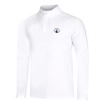 Vêtements Quiet Please Quiet Please Big Serve 1/4 Zip Haut Manches Longues Hommes-Blanc