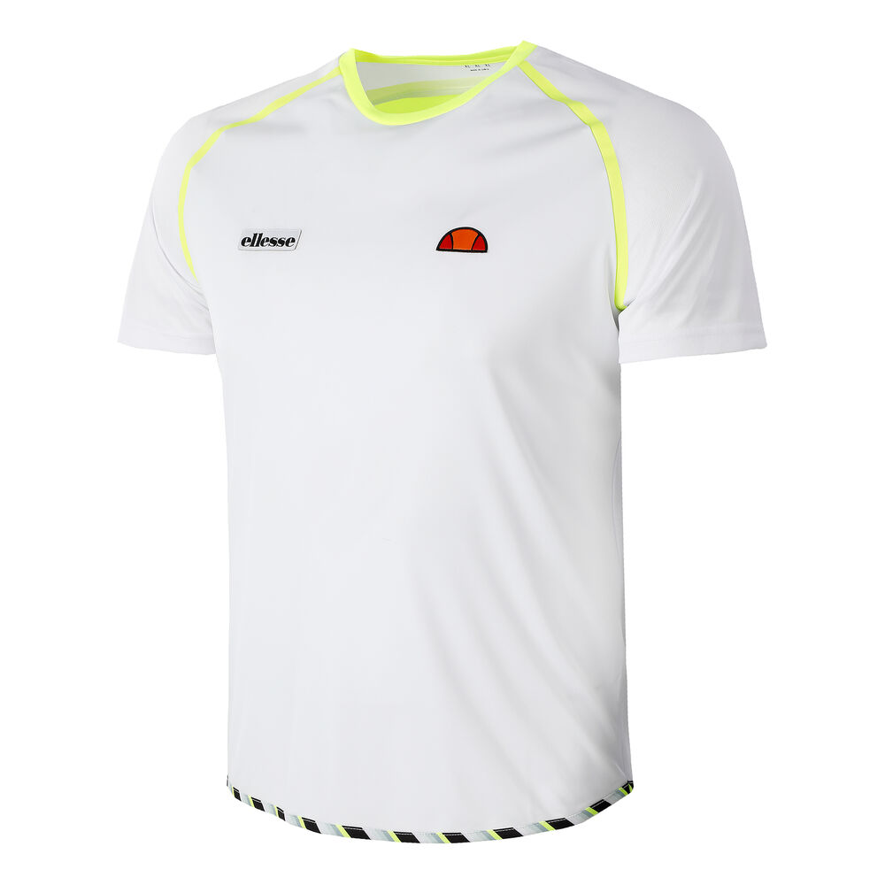 Ellesse Balrino T-shirt Hommes - Blanc , Jaunes Fluo