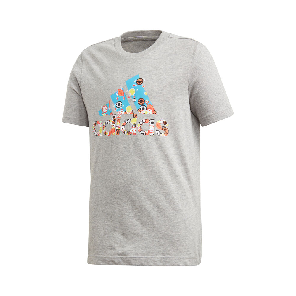 adidas Best Of Sports Graphic T-shirt Garçons - Gris Clair , Multicouleur