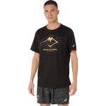 V&ecirc;tements ASICS ASICS Fujitrail Logo Maillot De Course Hommes-Noir
