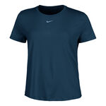 V&ecirc;tements Nike Nike One Dri-Fit T-shirt Femmes - bleu fonc&eacute;, 