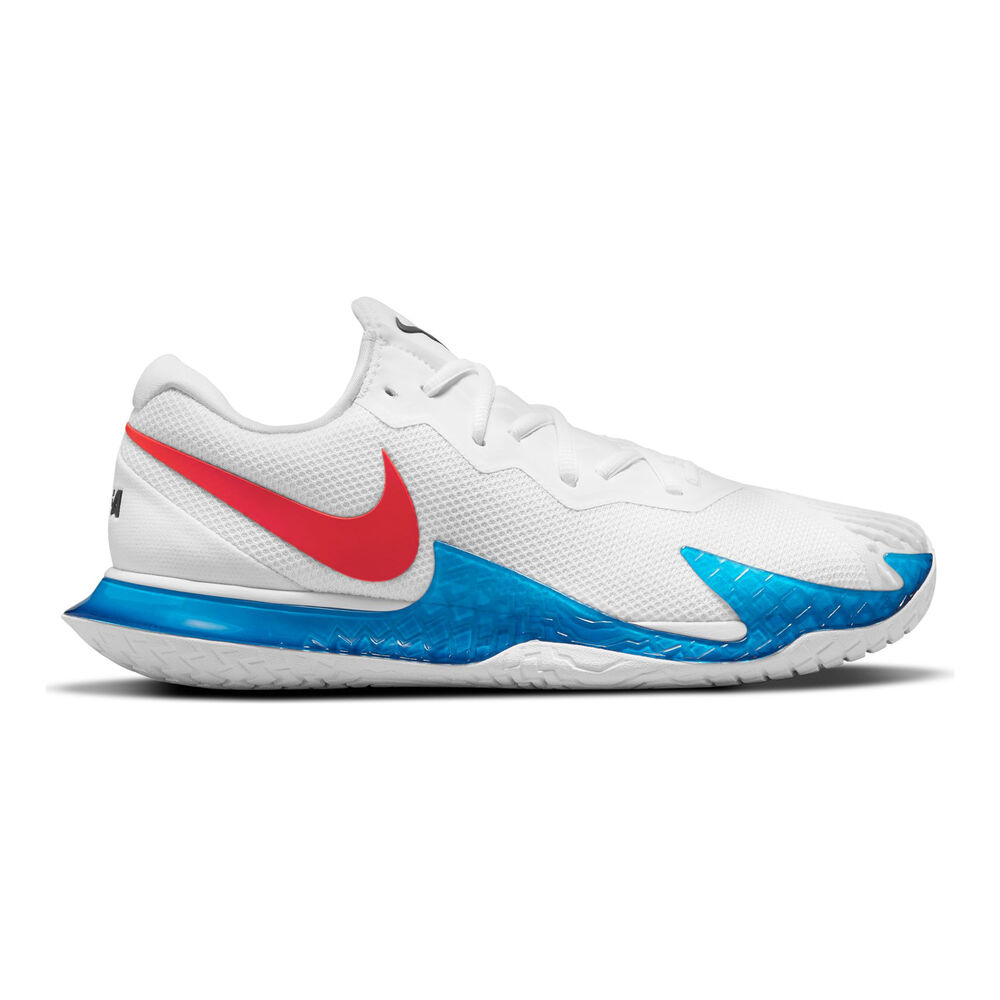 Nike Rafael Nadal Zoom Vapor Cage 4 Chaussures Toutes Surfaces Hommes - Blanc , Bleu