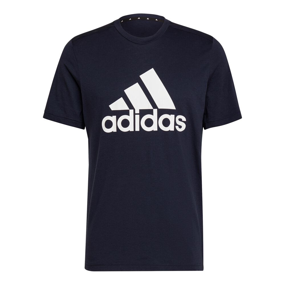 adidas FR LG T-shirt Hommes - Bleu Foncé , Blanc