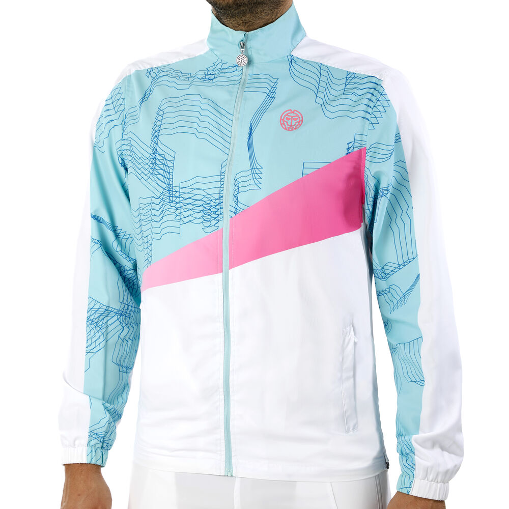 BIDI BADU Teku Tech Veste De Survêtement Hommes - Blanc , Turquoise