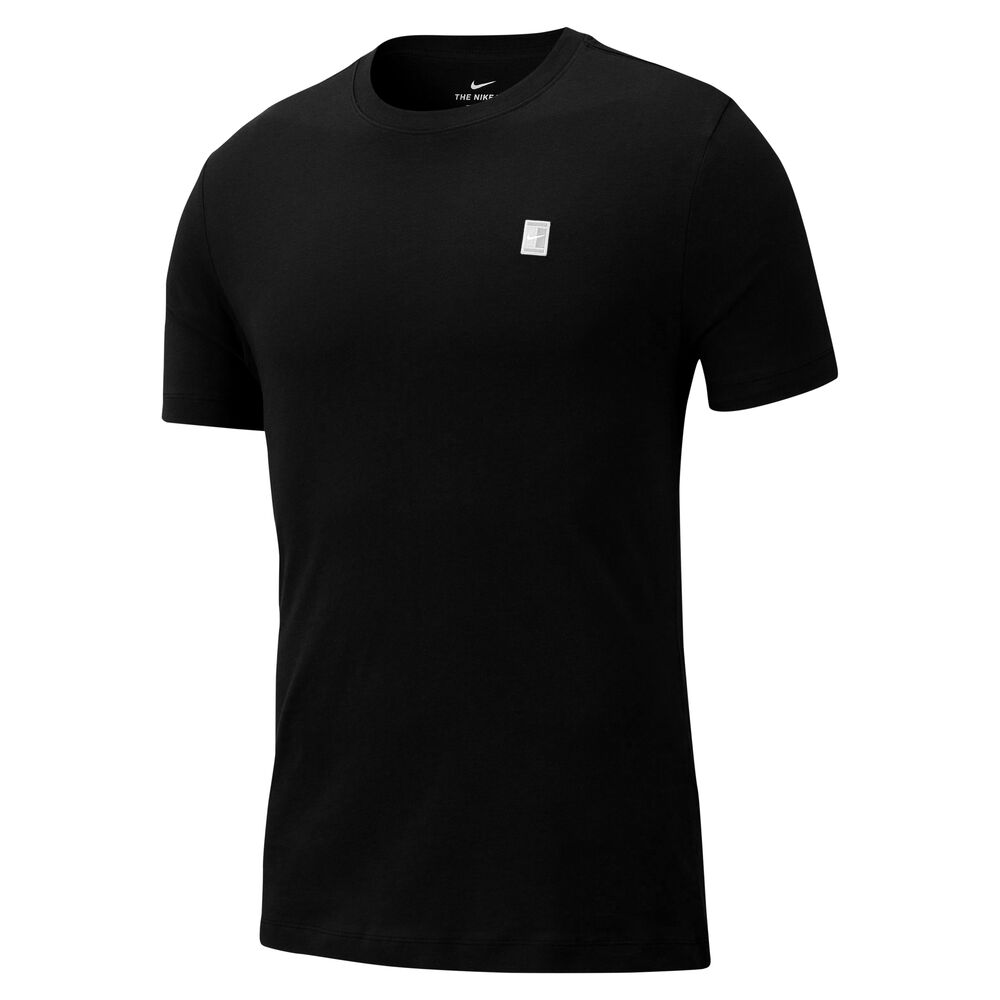 Nike Court EMB T-shirt Hommes - Noir , Blanc