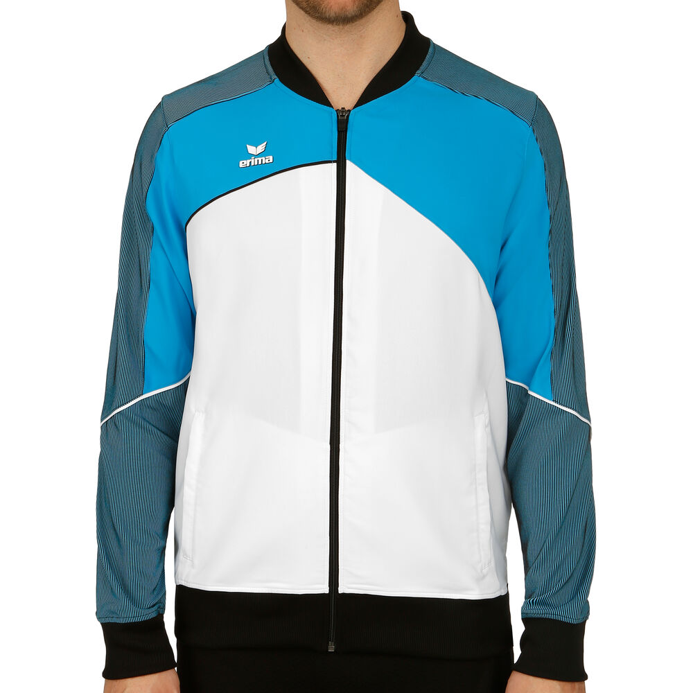 Erima Premium One 2.0 Präsentation Veste De Survêtement Hommes - Blanc , Turquoise