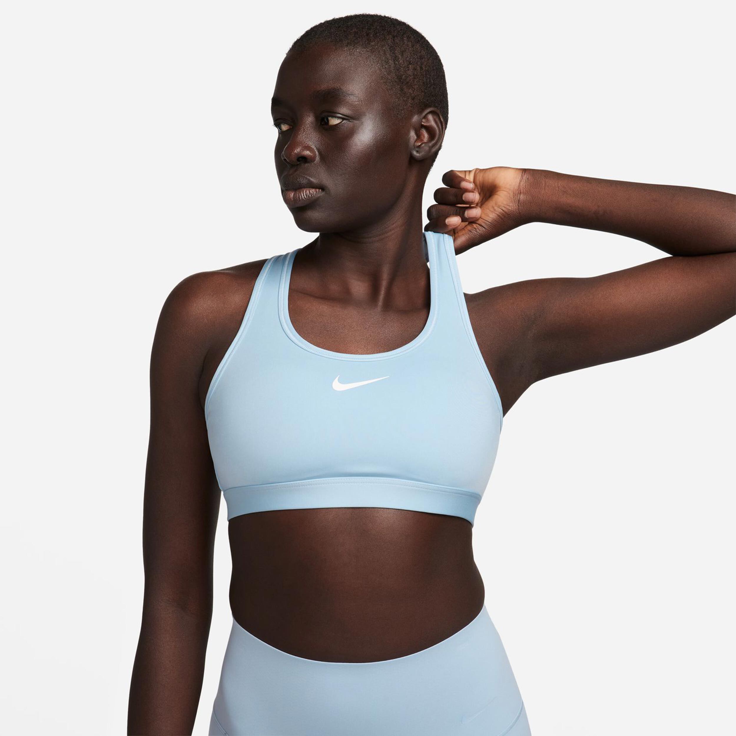 Buy Nike Swoosh Medium Support Soutien gorge Sport Femmes Bleu Clair online Tennis Point FR