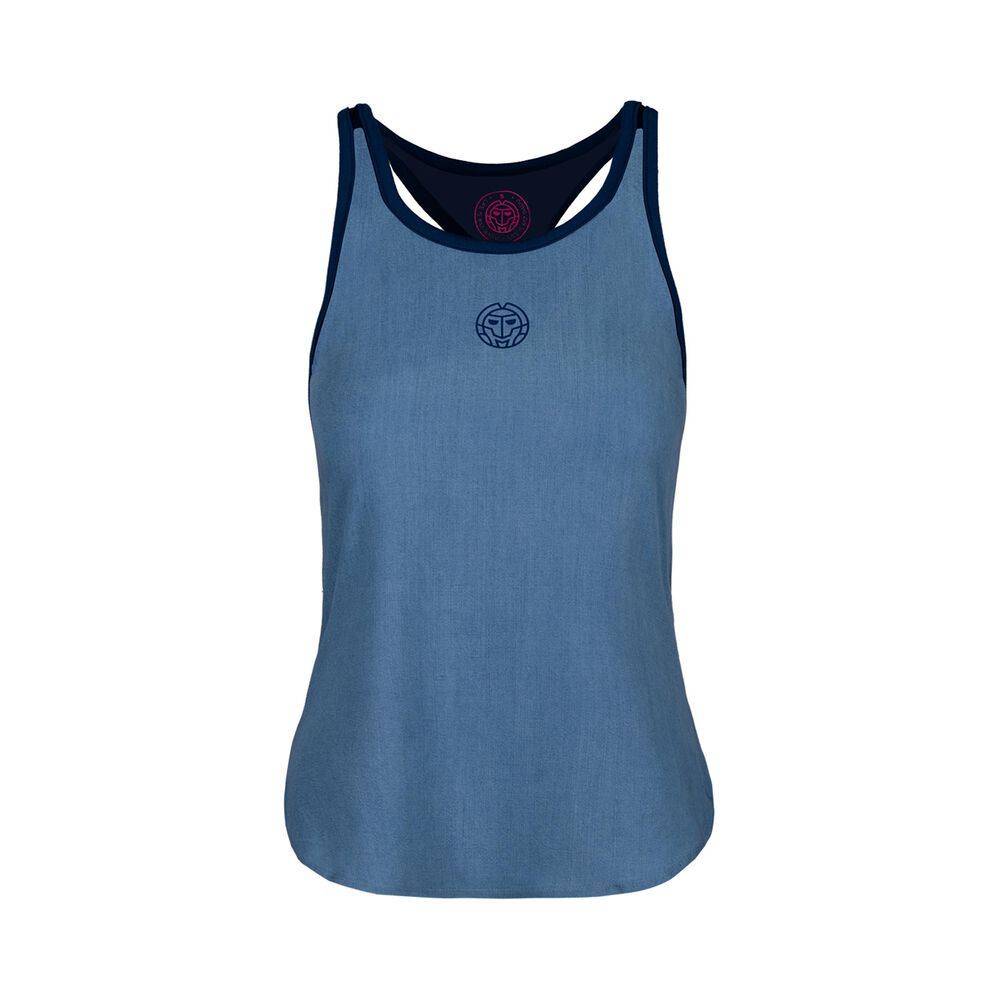 BIDI BADU Adriana Jeans Tech Débardeur Tank Top Filles - Bleu , Bleu Foncé
