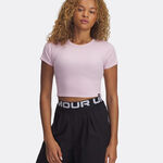 Vêtements Under Armour Under Armour Rival Rib T-shirt Femmes-Pink