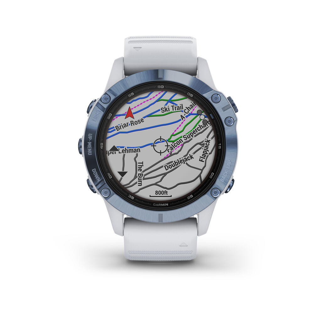 Garmin Fenix 6 - Pro Solar Montre Pulsomètre - Bleu
