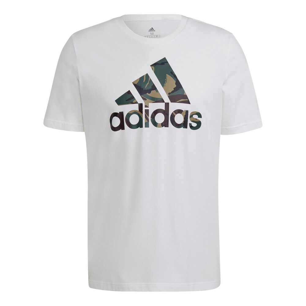 adidas Camo T-shirt Hommes - Blanc , Noir
