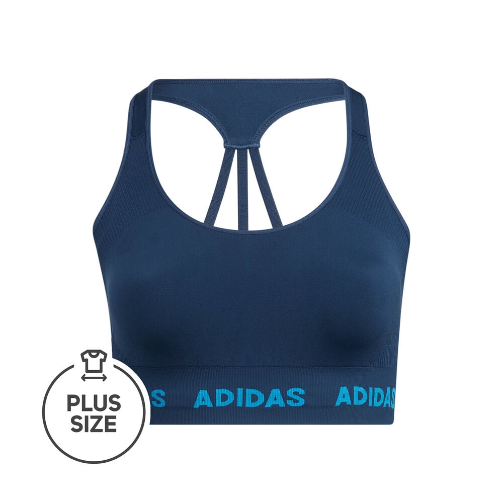 adidas Aeroknit Plus Size Soutien-gorge Sport Femmes - Bleu Foncé , Bleu