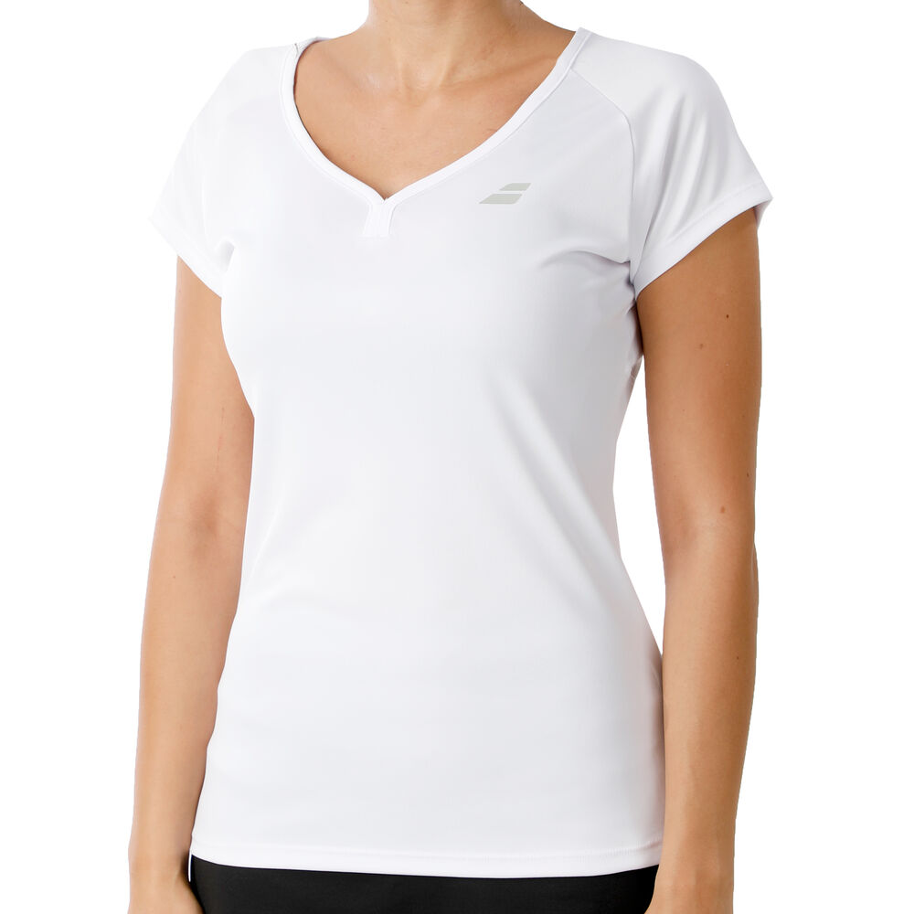 Babolat Play Capsleeve T-shirt Femmes - Blanc , Gris