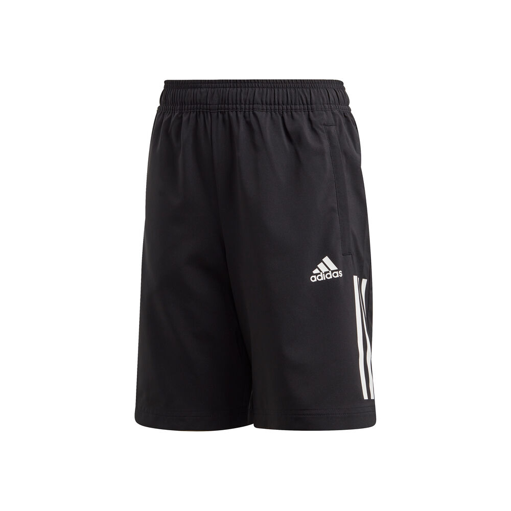 adidas 3-Stripes Woven Shorts Garçons - Noir , Blanc