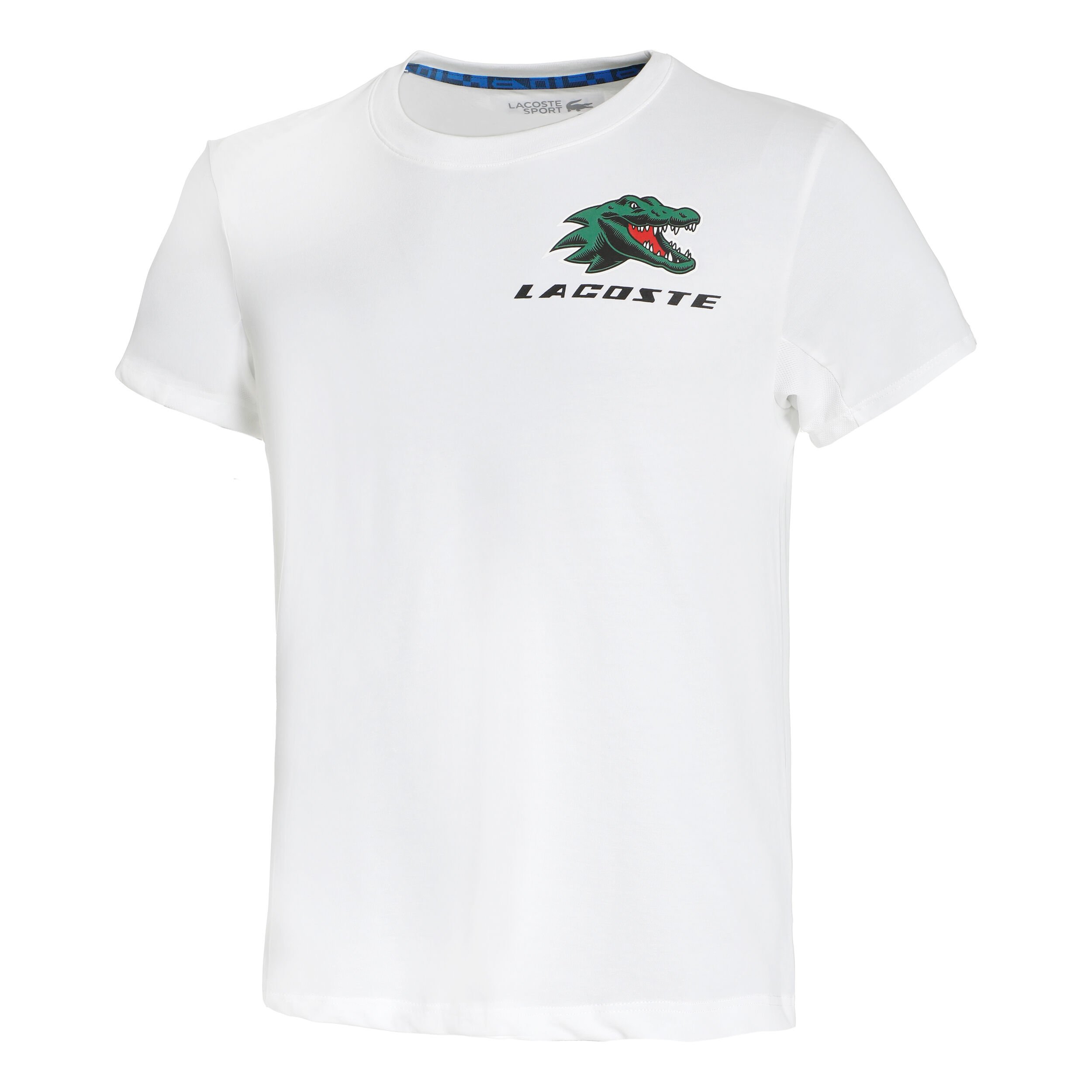 Tee shirt lacoste blanc homme deals